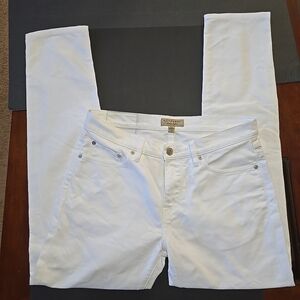 Burberry Mens White Denim Jeans 32x32 Slim See Measurements